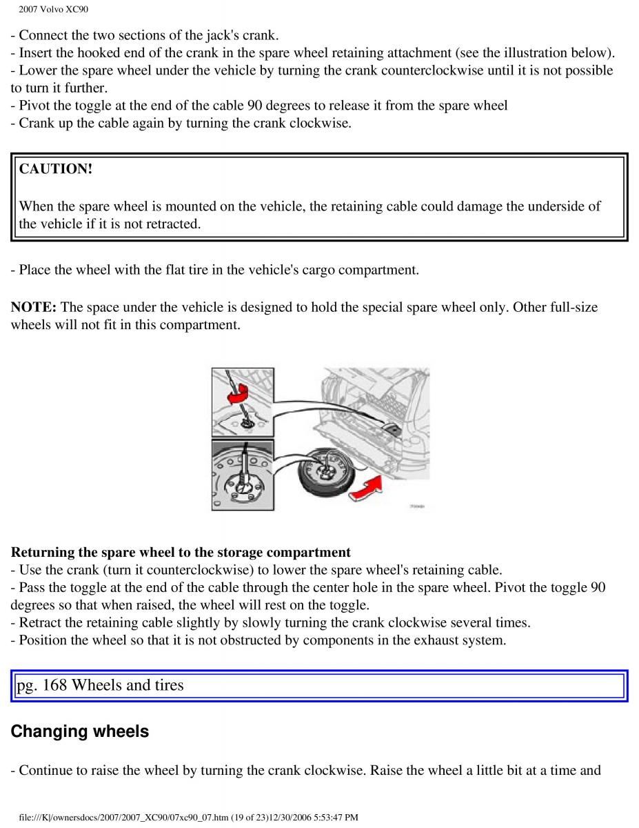 manual Volvo XC90 Volvo XC90 I 1 owners manual / page 175