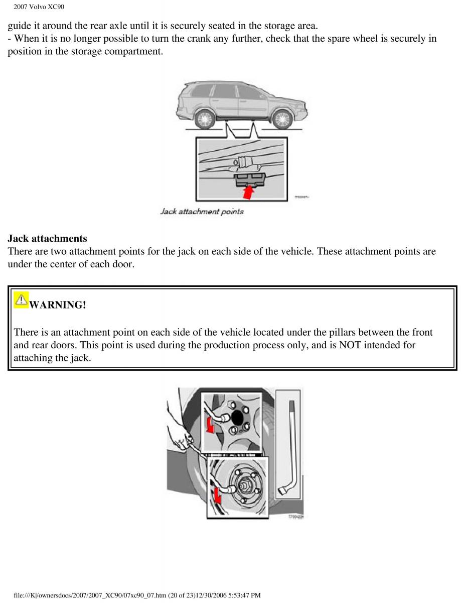 manual Volvo XC90 Volvo XC90 I 1 owners manual / page 176