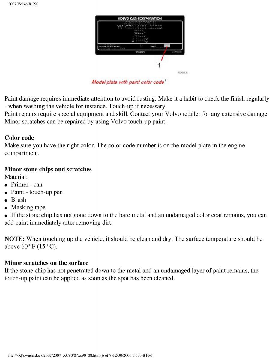 manual Volvo XC90 Volvo XC90 I 1 owners manual / page 185