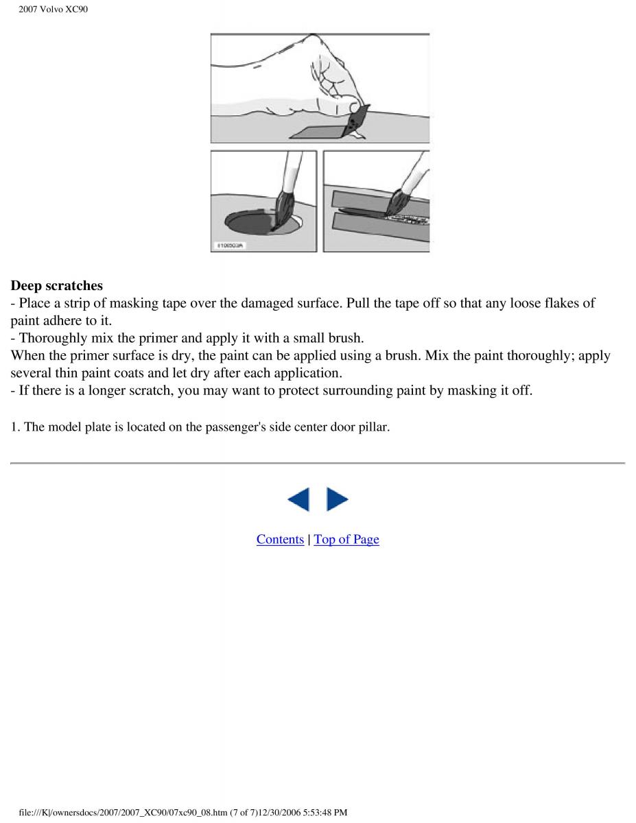 manual Volvo XC90 Volvo XC90 I 1 owners manual / page 186