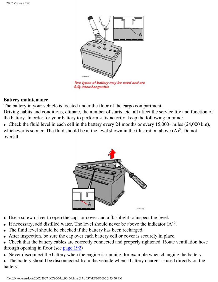 manual Volvo XC90 Volvo XC90 I 1 owners manual / page 201