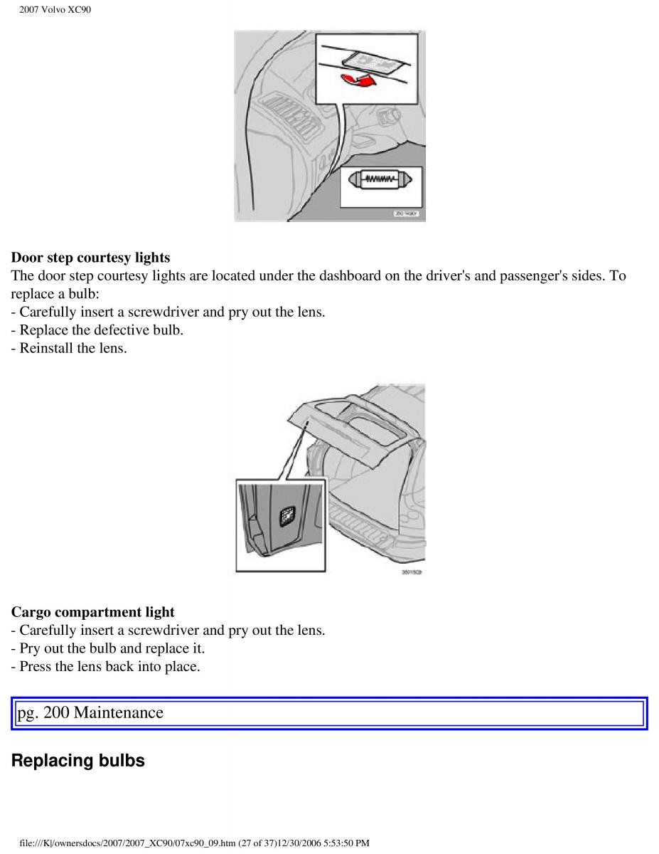 manual Volvo XC90 Volvo XC90 I 1 owners manual / page 213