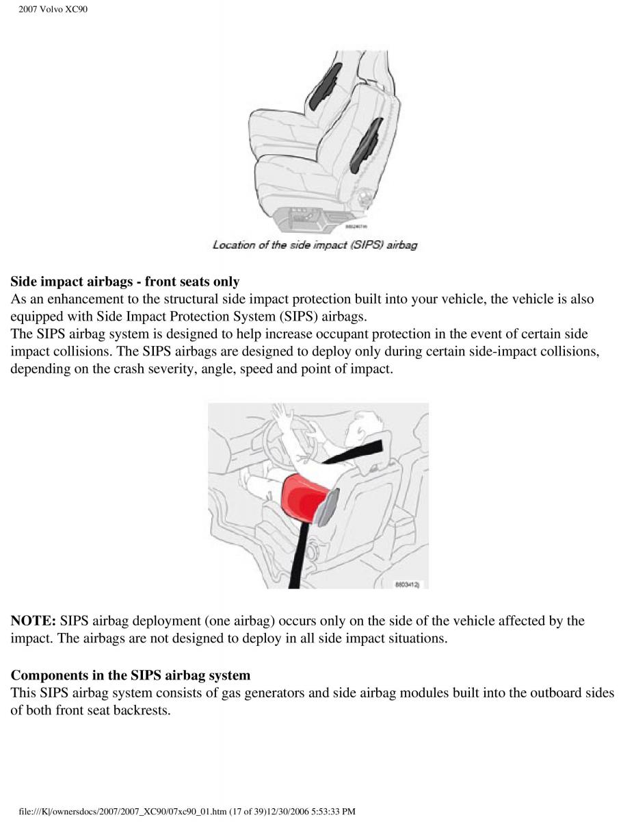 Volvo XC90 I 1 owners manual / page 24