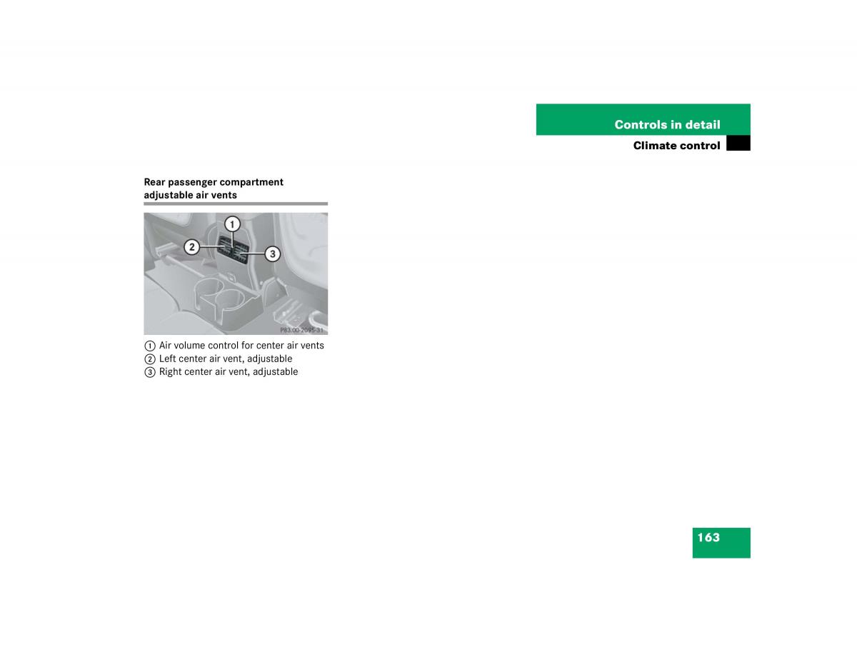 Mercedes Benz G500 G55 AMG owners manual / page 163