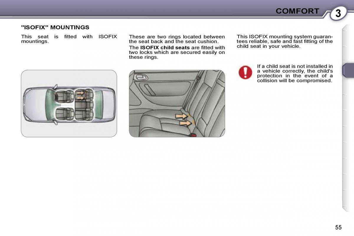 Peugeot 607 owners manual / page 56