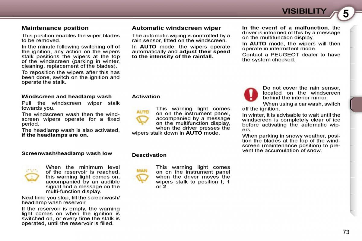 Peugeot 607 owners manual / page 82