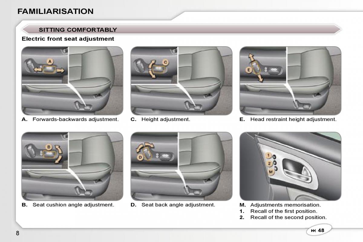 Peugeot 607 owners manual / page 89