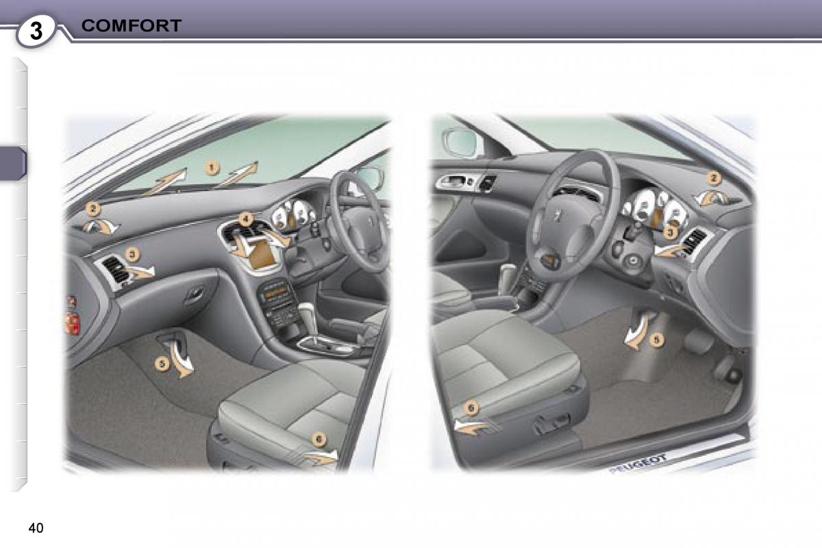 Peugeot 607 owners manual / page 38