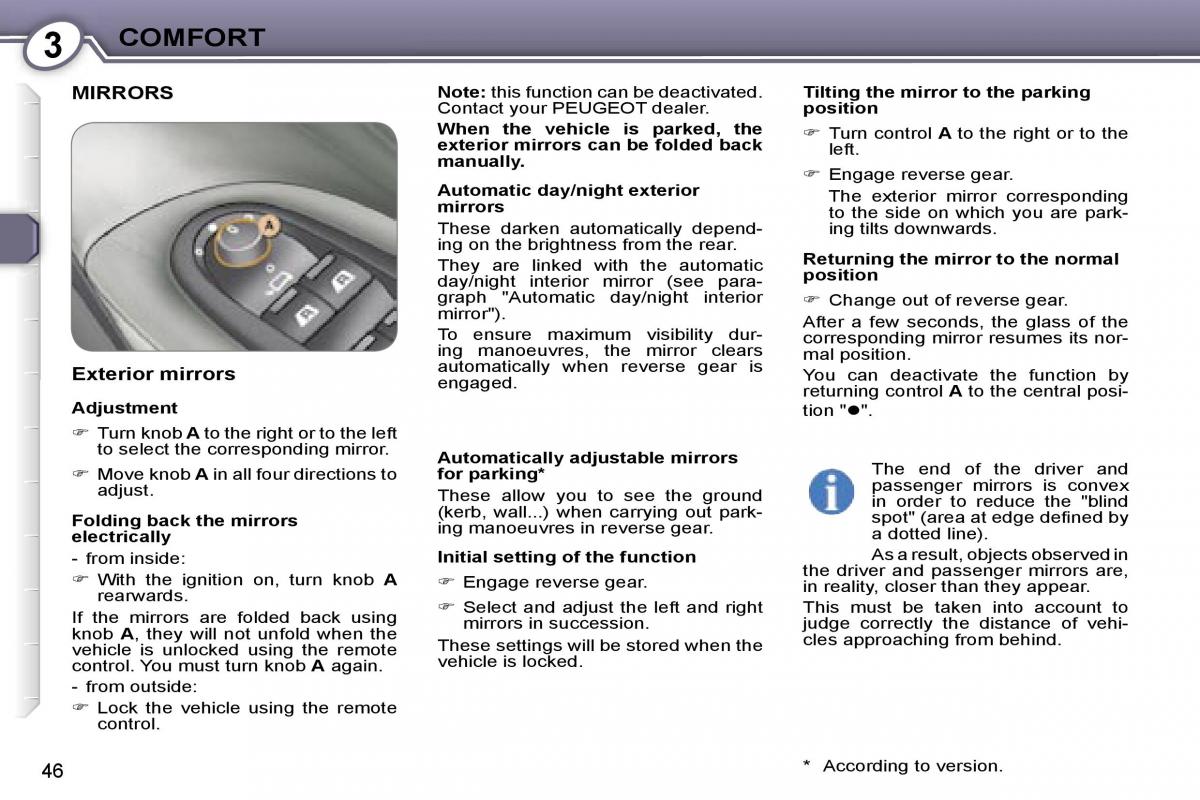 Peugeot 607 owners manual / page 44