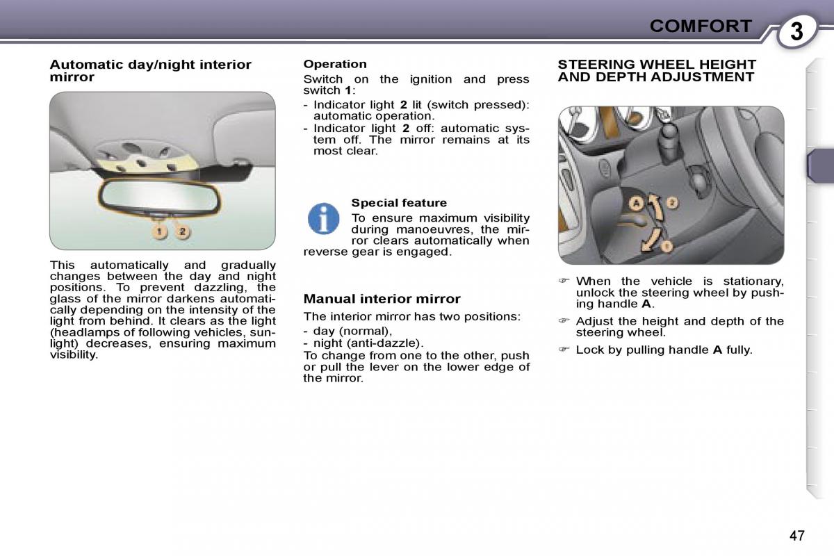 Peugeot 607 owners manual / page 45