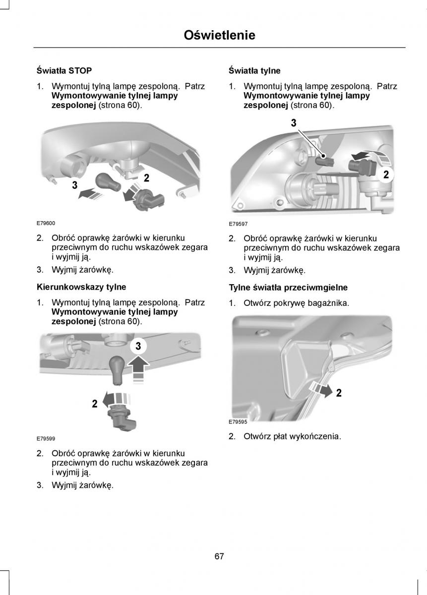 Ford Focus II 2 instrukcja obslugi / page 69