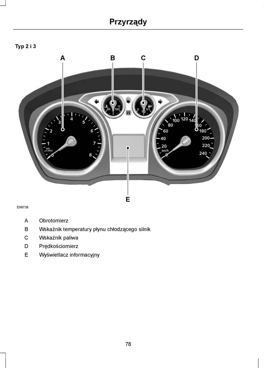 Ford Focus II 2 instrukcja obslugi / page 80