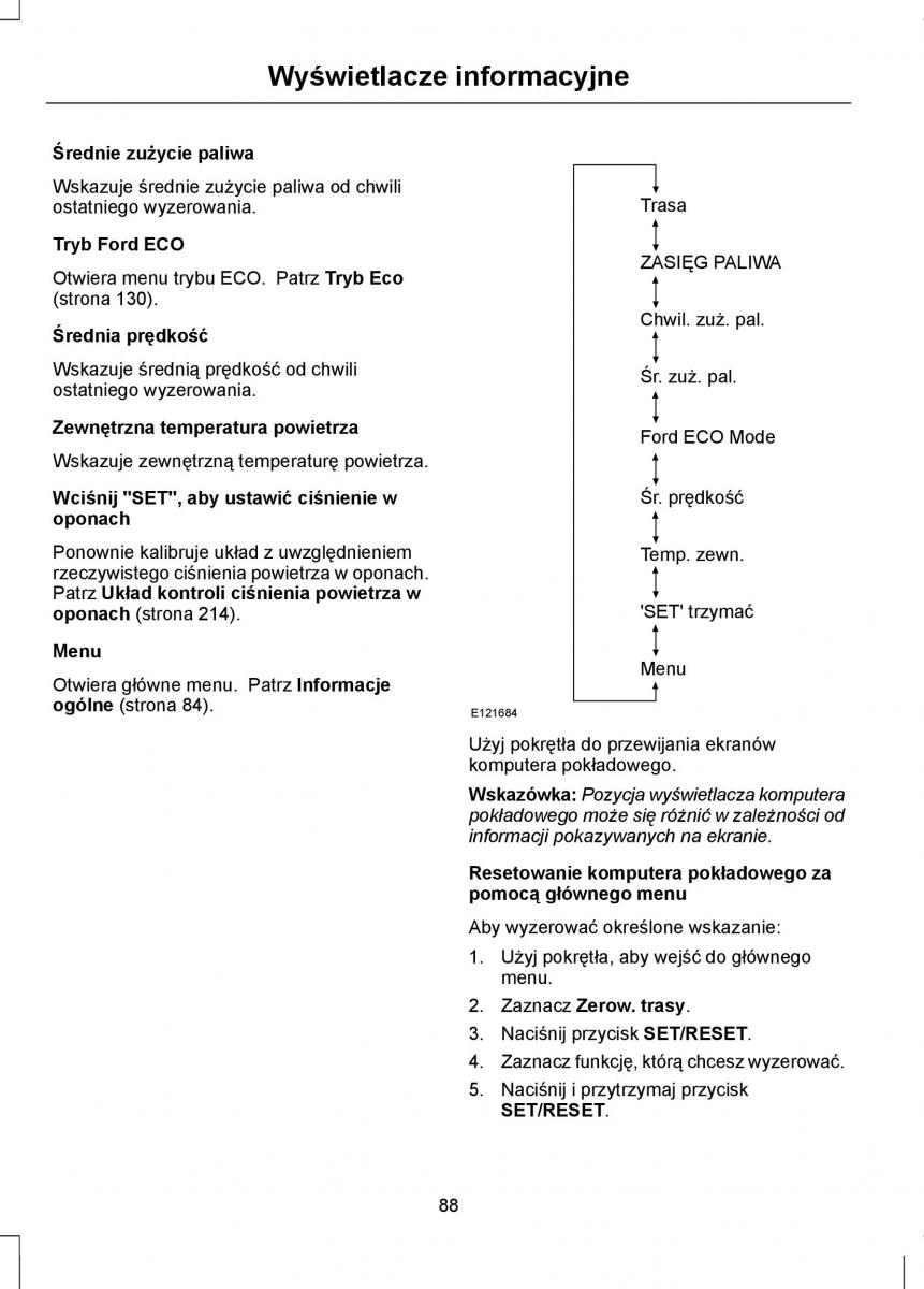 Ford Focus II 2 instrukcja obslugi / page 90