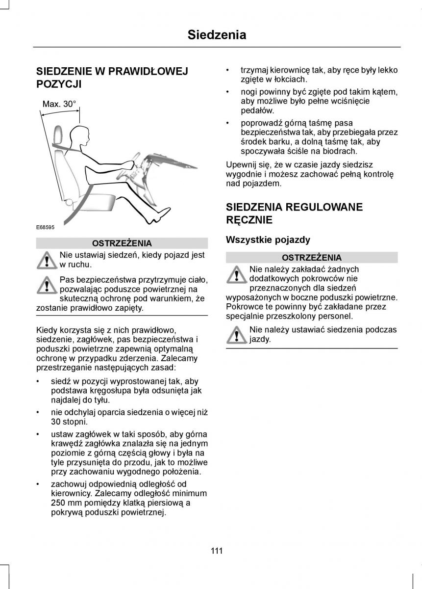 Ford Focus II 2 instrukcja obslugi / page 113