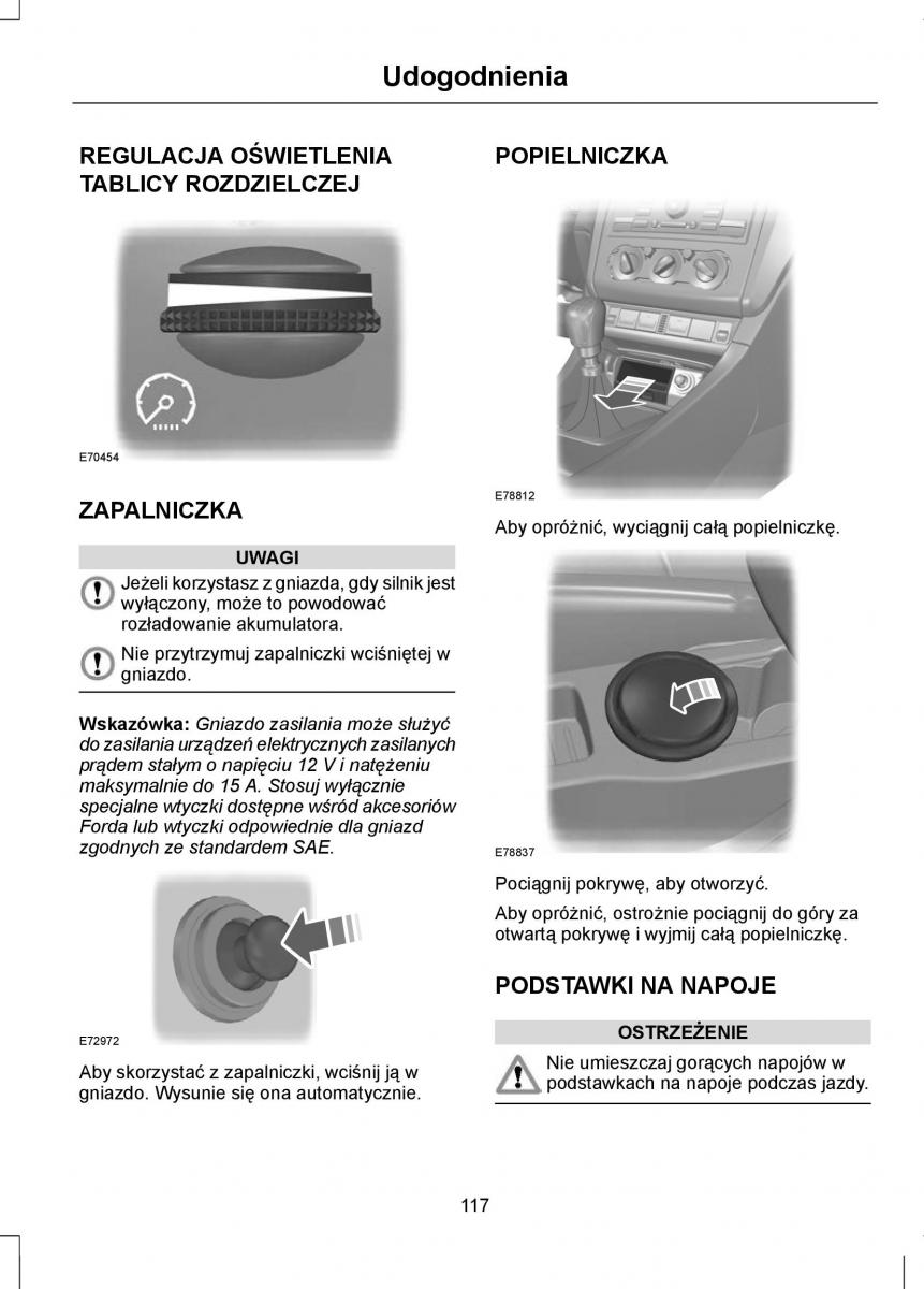 Ford Focus II 2 instrukcja obslugi / page 119