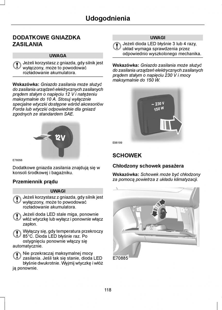 Ford Focus II 2 instrukcja obslugi / page 120