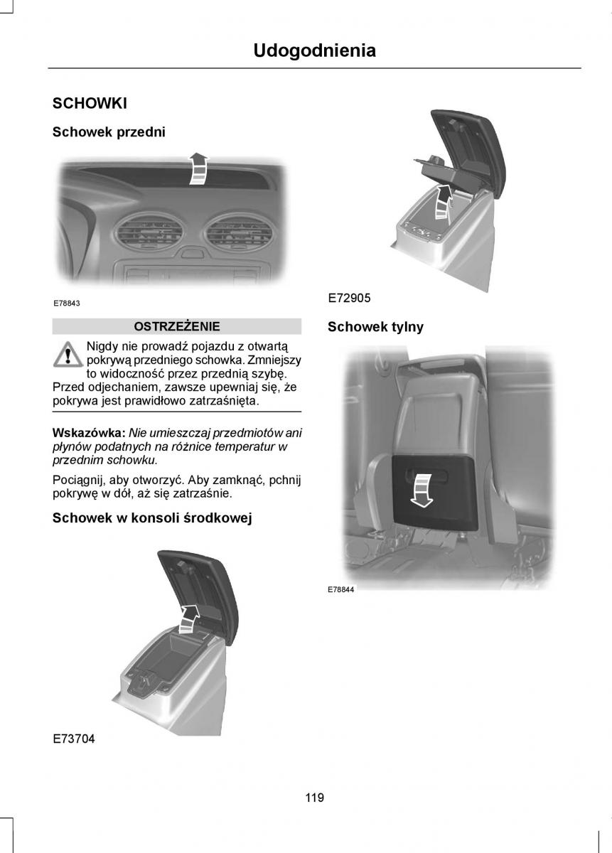 Ford Focus II 2 instrukcja obslugi / page 121