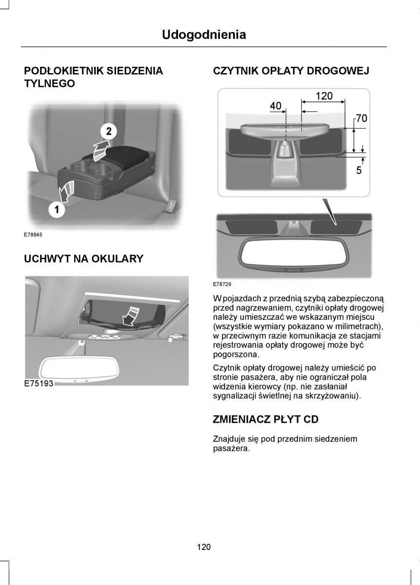 Ford Focus II 2 instrukcja obslugi / page 122