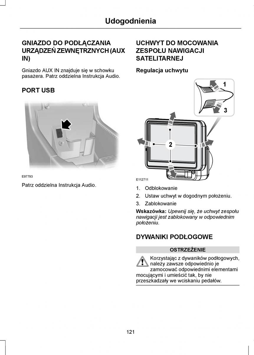 Ford Focus II 2 instrukcja obslugi / page 123