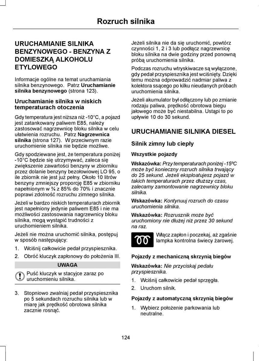 Ford Focus II 2 instrukcja obslugi / page 126