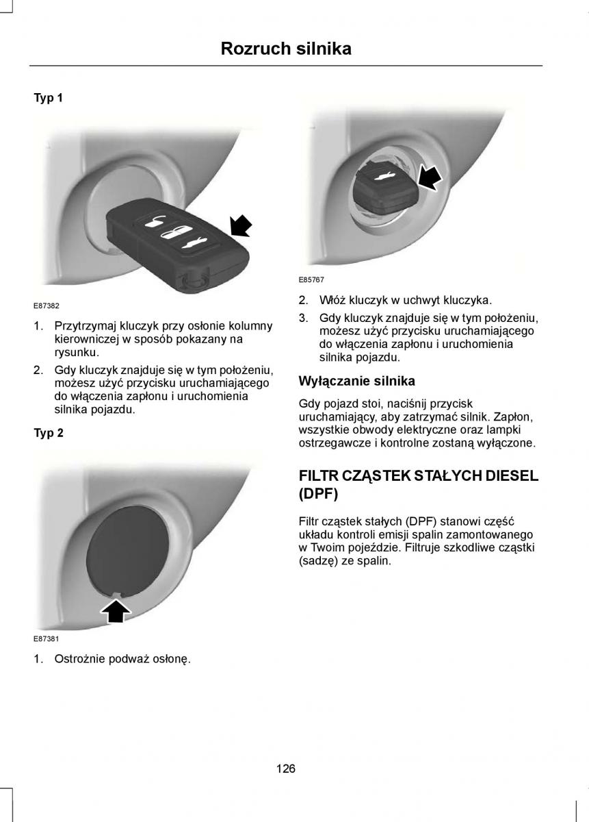 Ford Focus II 2 instrukcja obslugi / page 128