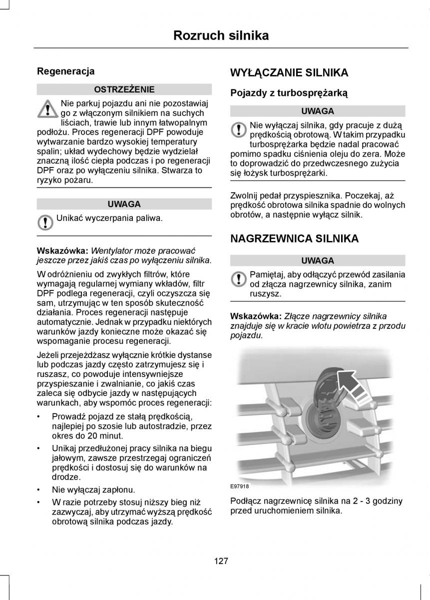 Ford Focus II 2 instrukcja obslugi / page 129