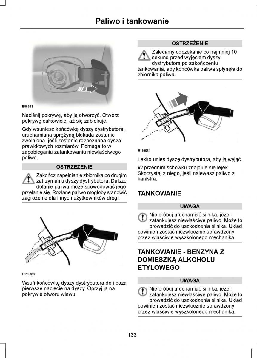 Ford Focus II 2 instrukcja obslugi / page 135