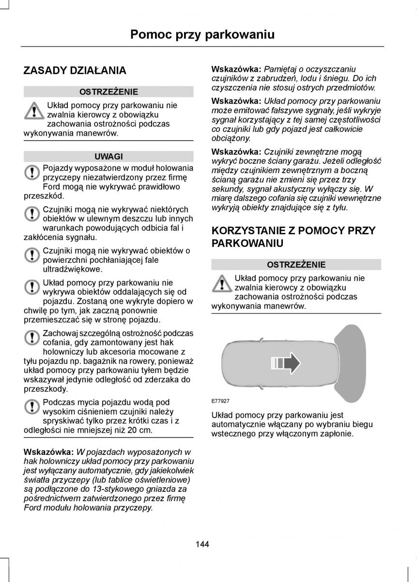 Ford Focus II 2 instrukcja obslugi / page 146