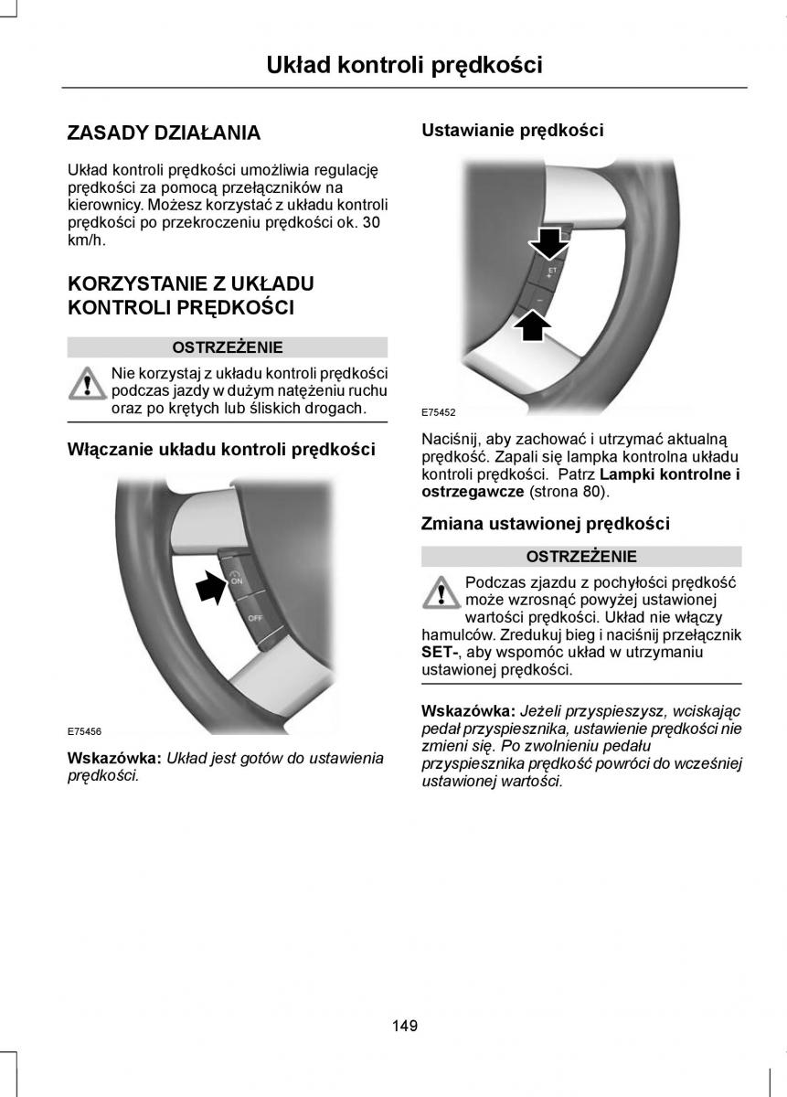 Ford Focus II 2 instrukcja obslugi / page 151