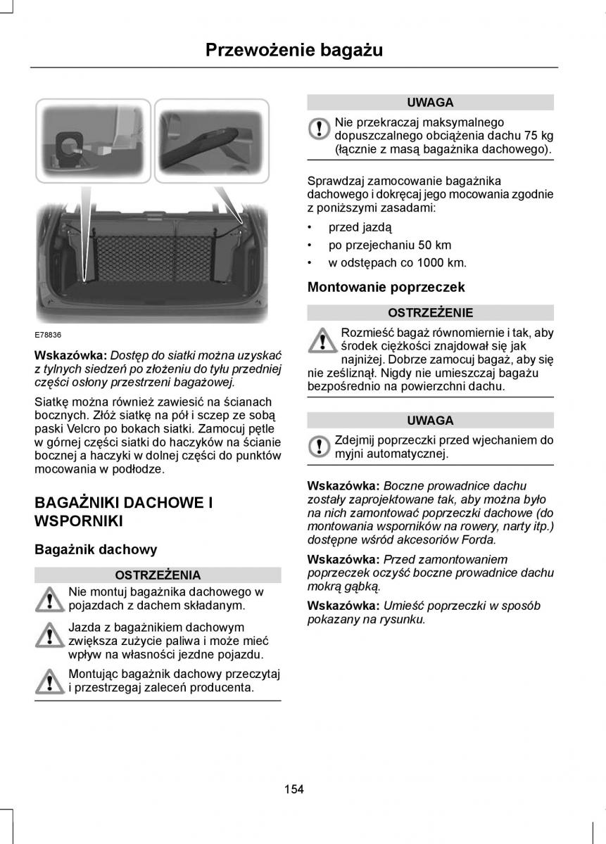 Ford Focus II 2 instrukcja obslugi / page 156