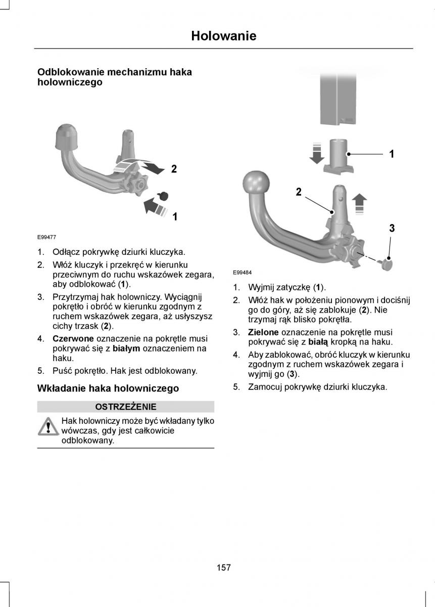 Ford Focus II 2 instrukcja obslugi / page 159