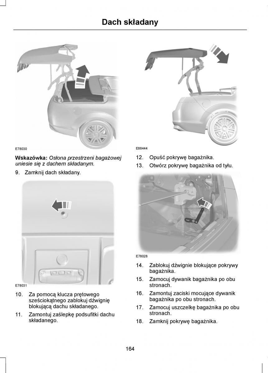 Ford Focus II 2 instrukcja obslugi / page 166