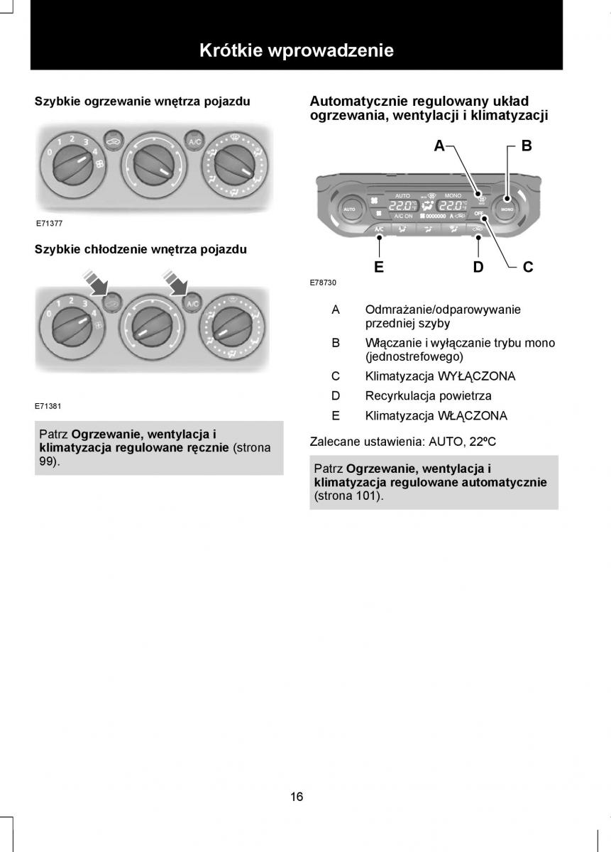 Ford Focus II 2 instrukcja obslugi / page 18