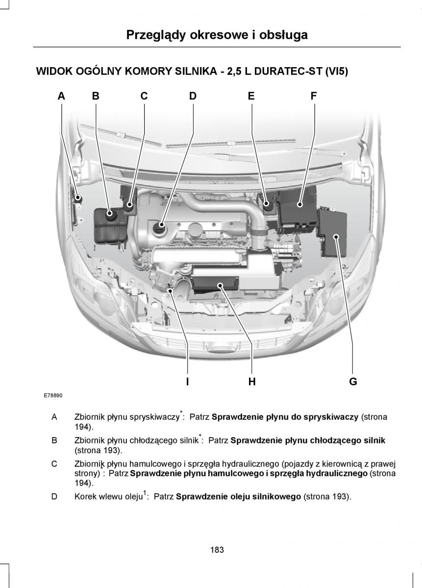 Ford Focus II 2 instrukcja obslugi / page 185