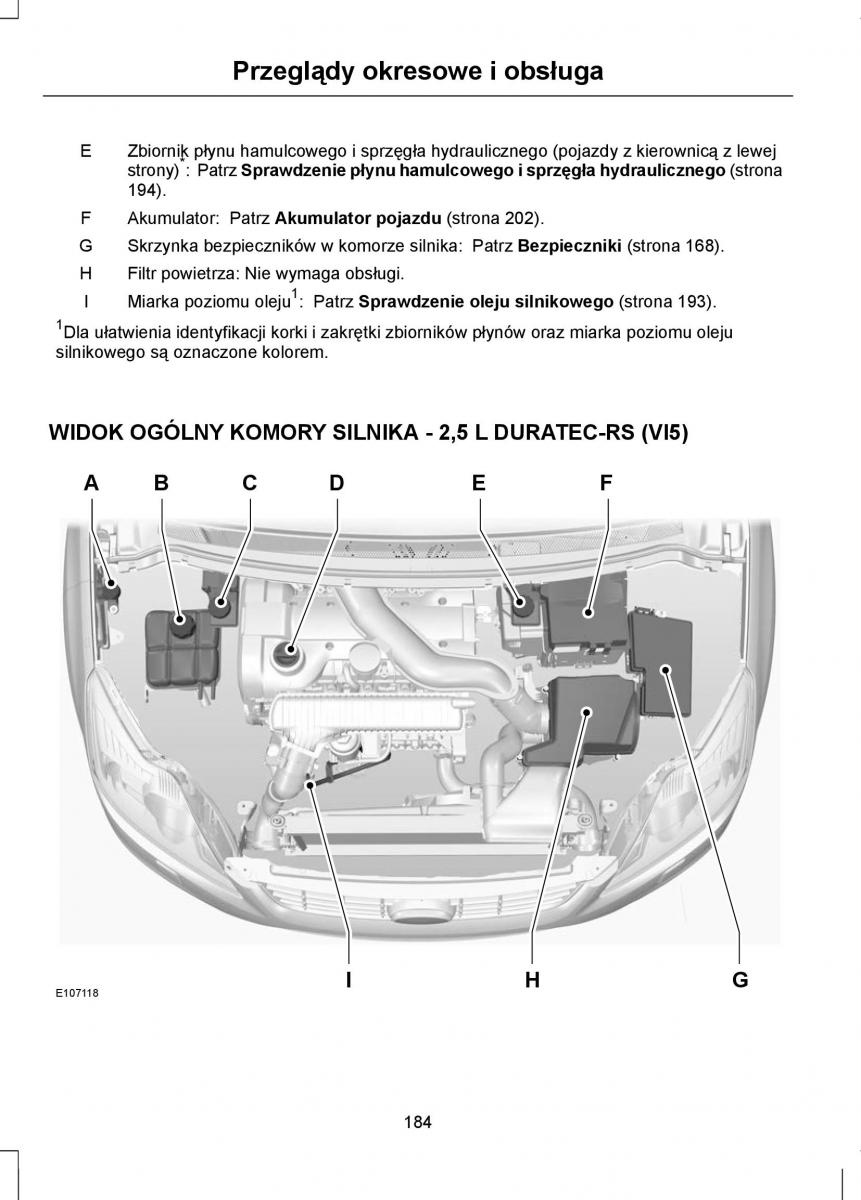 Ford Focus II 2 instrukcja obslugi / page 186