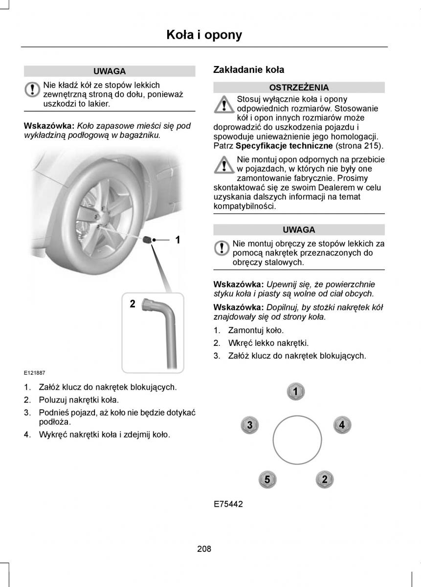 Ford Focus II 2 instrukcja obslugi / page 210