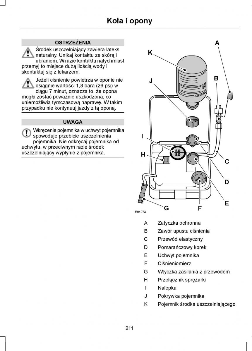 Ford Focus II 2 instrukcja obslugi / page 213