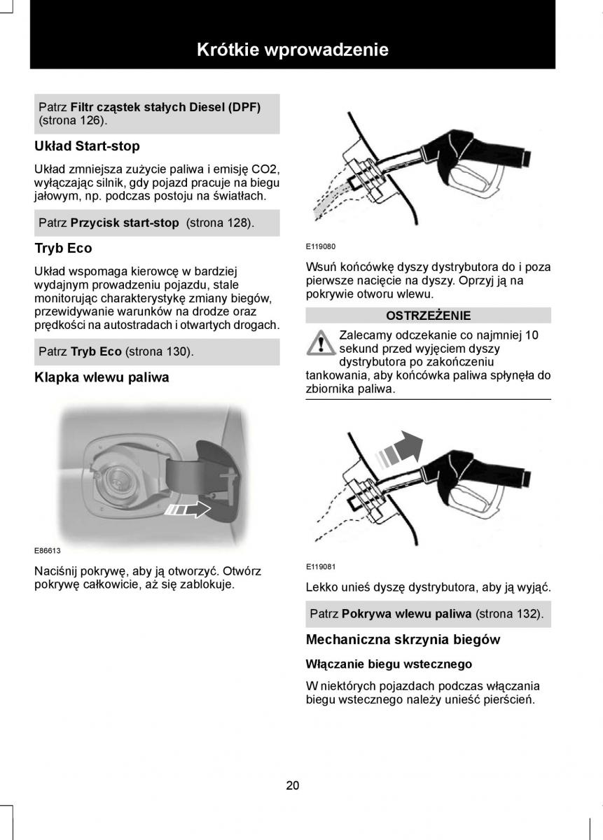 Ford Focus II 2 instrukcja obslugi / page 22