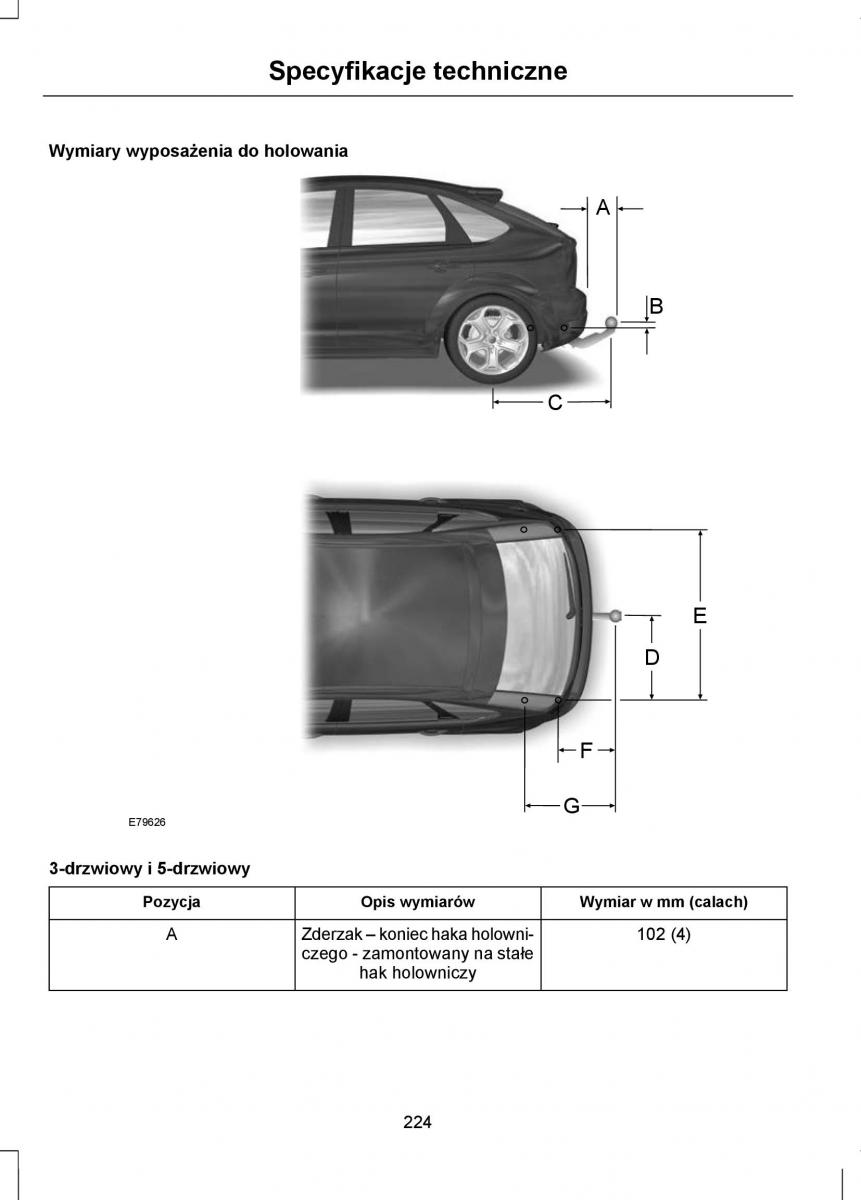 Ford Focus II 2 instrukcja obslugi / page 226