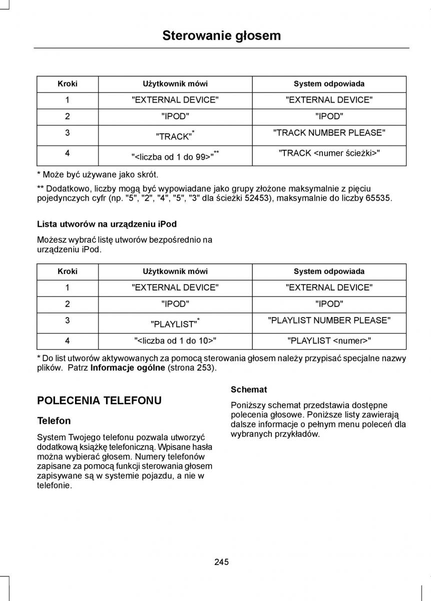 Ford Focus II 2 instrukcja obslugi / page 247