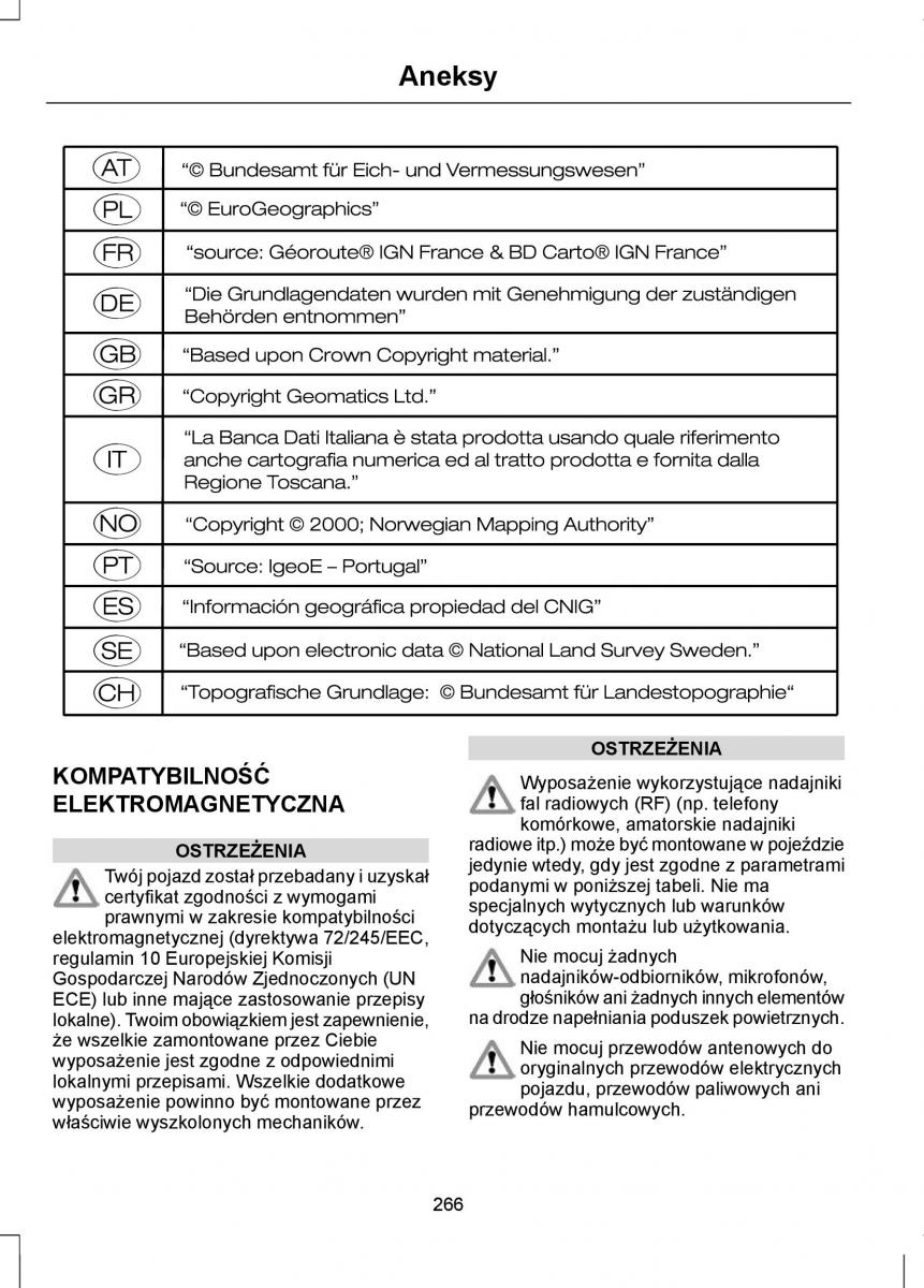 Ford Focus II 2 instrukcja obslugi / page 268