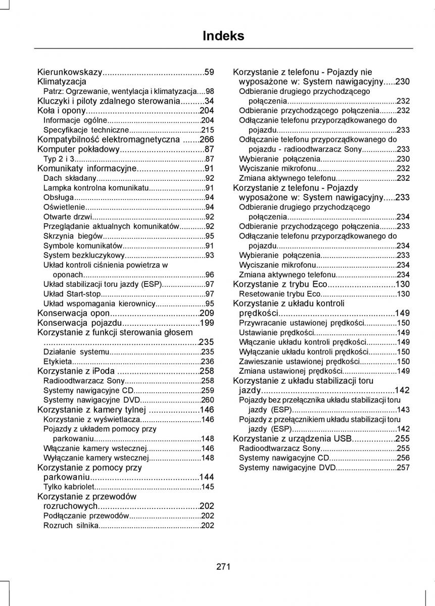 manual  Ford Focus II 2 instrukcja / page 273