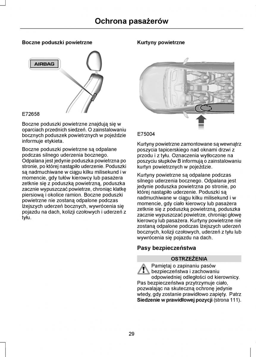 Ford Focus II 2 instrukcja obslugi / page 31