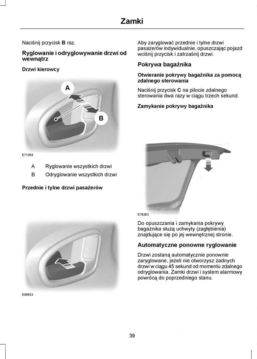 Ford Focus II 2 instrukcja obslugi / page 41