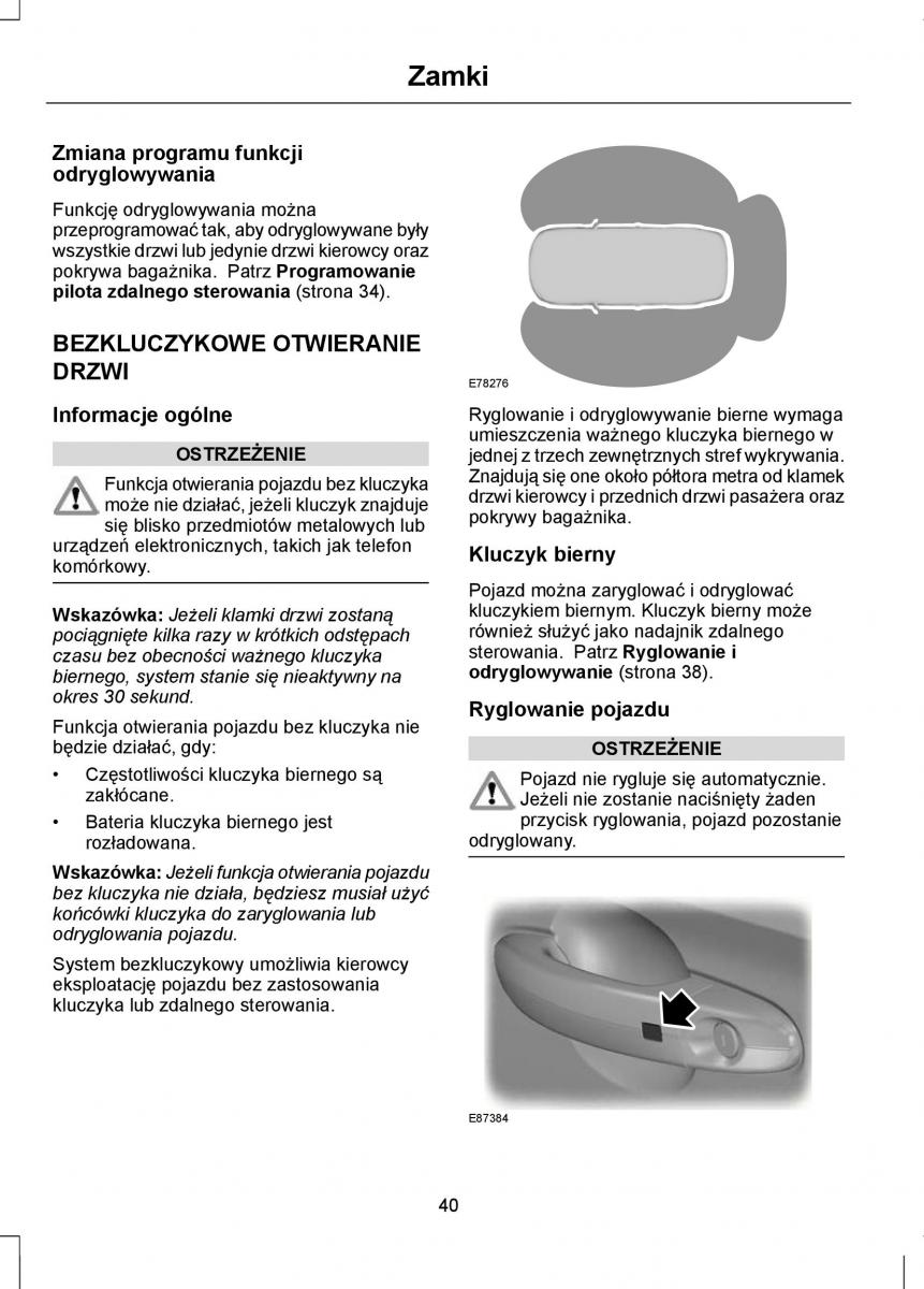 Ford Focus II 2 instrukcja obslugi / page 42