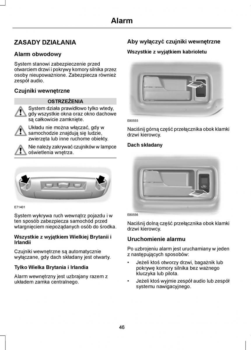 Ford Focus II 2 instrukcja obslugi / page 48