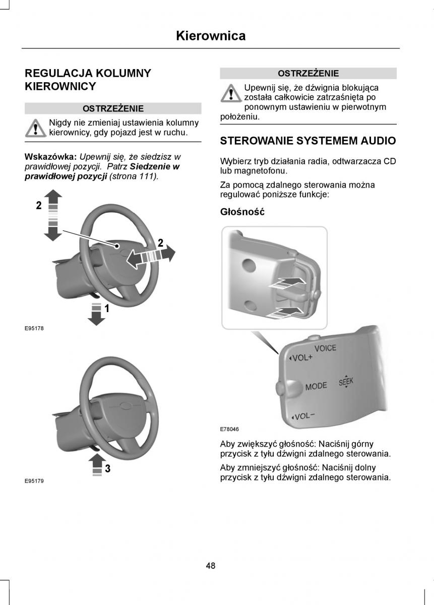 Ford Focus II 2 instrukcja obslugi / page 50