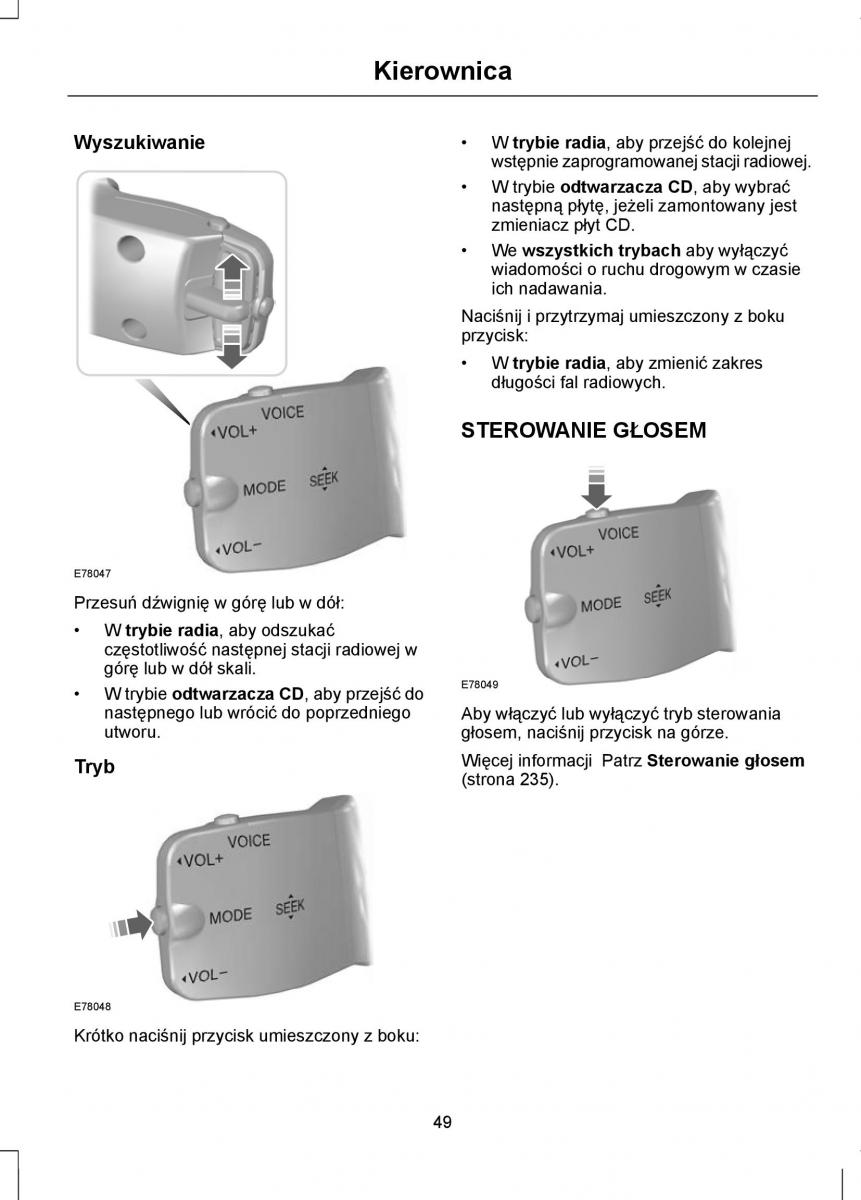 Ford Focus II 2 instrukcja obslugi / page 51