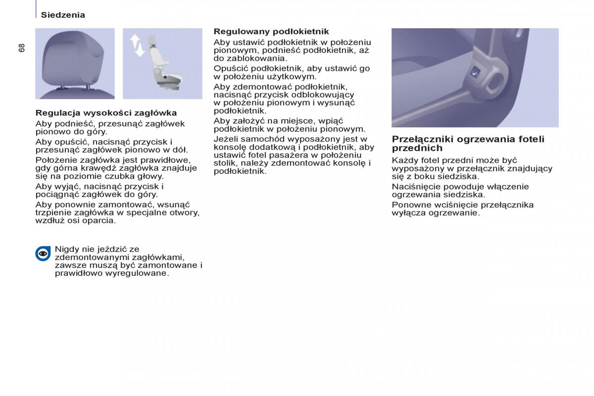 Citroen Berlingo II 2 instrukcja obslugi / page 70