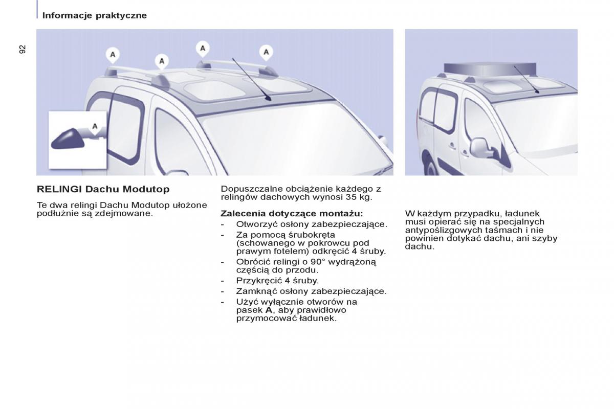 Citroen Berlingo II 2 instrukcja obslugi / page 94